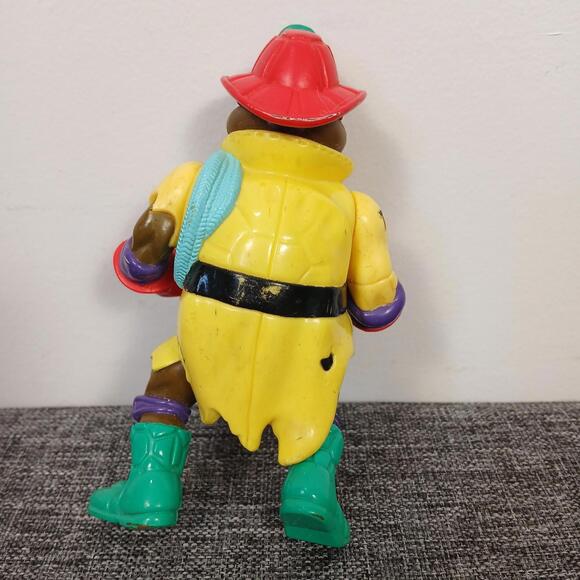 1991 Donatello Firefighter TMNT Playmates Figure Vintage 4.5" Mirage Studios - Picture 2 of 6